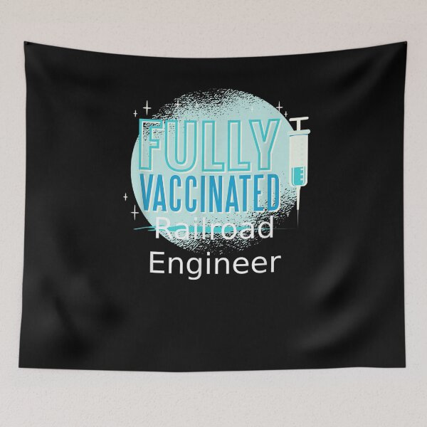 Item preview, I've Been Vaccinated Railroad Engineer Gift  designed and sold by suzanso.