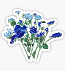 blue flower Sticker