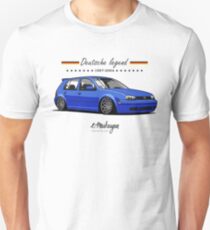 Golf MKIV (blue) Slim Fit T-Shirt