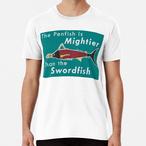 The Penfish Is Mightier Than The Swordfish Mask for Sale by Ukasabii