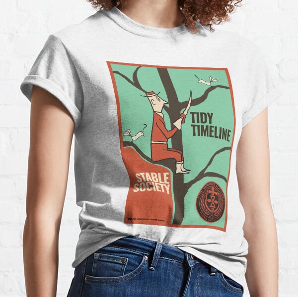 TVA Loki Series Tidy Timeline, Stable Society Classic T-Shirt