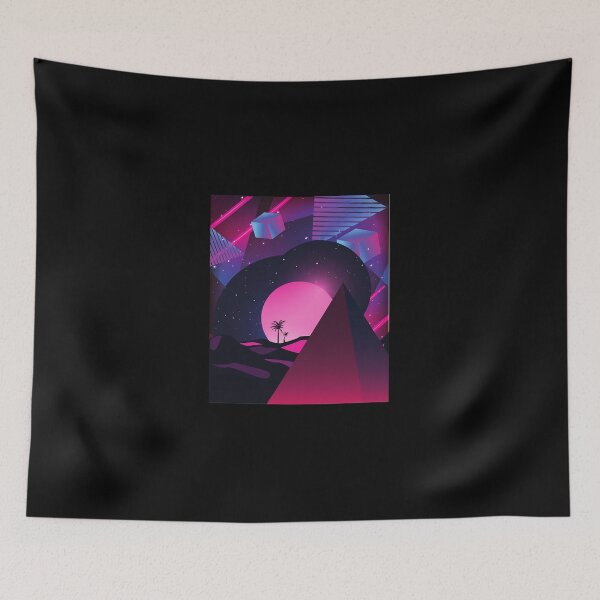 Item preview, Vaporwave Synthwave Galactic Pyramid Sunset  designed and sold by seauEashan.