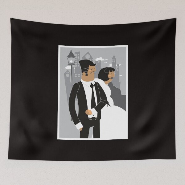 Item preview, Art Deco Poster Style Design Date Couple designed and sold by fredgarden8.