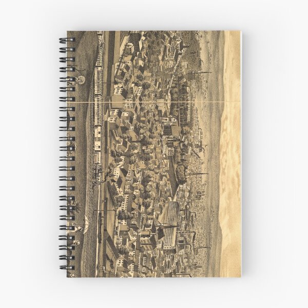 Item preview, Vintage Pictorial Map of Paterson NJ (1880) designed and sold by BravuraMedia.