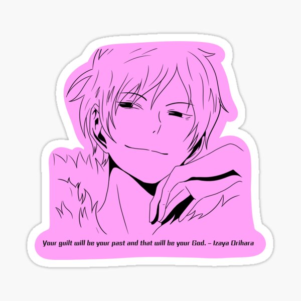 Aperçu de l'œuvre Chemise de citation d'Izaya Orihara créée et vendue par SijiShop.