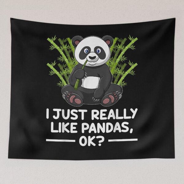 Item preview, I Just Really Like Pandas Ok Funny Cute Panda Gift  designed and sold by suzanso.