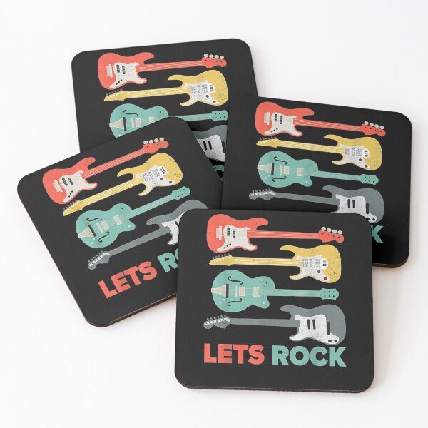 Item preview, Lets Rock I Rock N Roll Guitar Retro Musician Gift  designed and sold by suzanso.