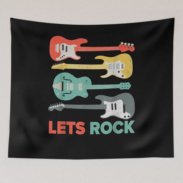 Item preview, Lets Rock I Rock N Roll Guitar Retro Musician Gift  designed and sold by suzanso.