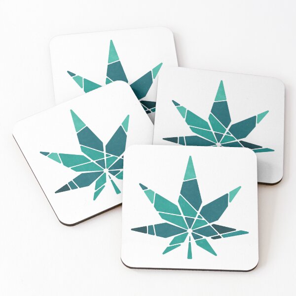 Item preview, Sliced Cannabis Leaf (Teal) designed and sold by John Uttley.