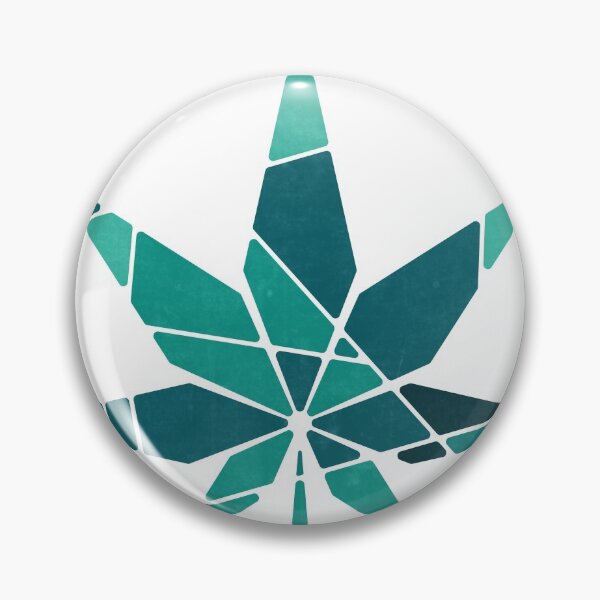 Item preview, Sliced Cannabis Leaf (Teal) designed and sold by John Uttley.