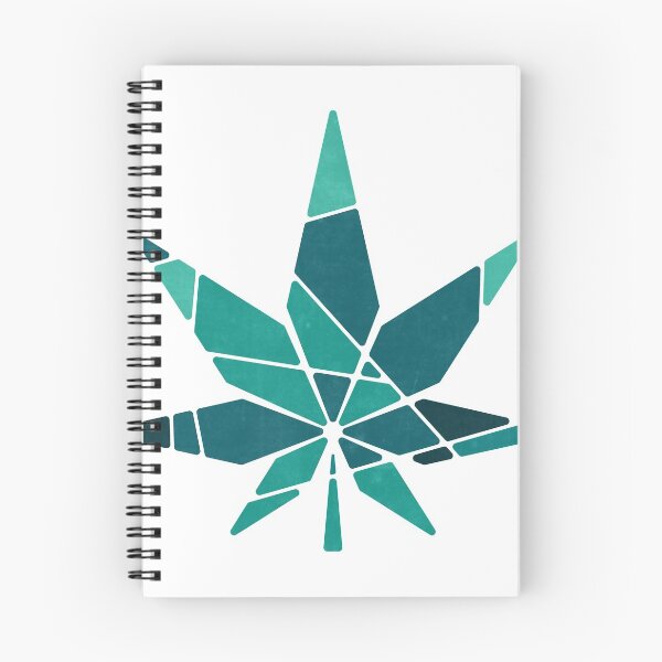 Item preview, Sliced Cannabis Leaf (Teal) designed and sold by John Uttley.