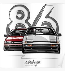 Póster AE86 hachi roku