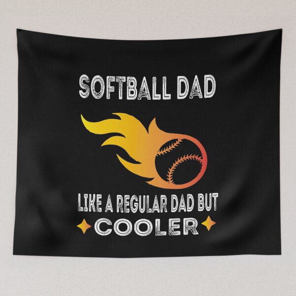 Item preview, Mens Softball Dad like a Regular Dad But Cooler- Softball Dad-Vintage Softball Svg-Cool Gift For Softball Dad Player designed and sold by Rassitni.