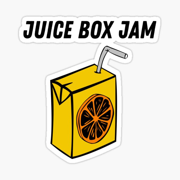 "JUICE BOX JAM" Sticker by heapsandheaps Redbubble