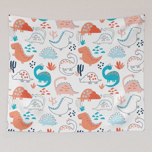 Item preview, Dinosaur Seamless Pattern, Dinosaur Seamless Pattern Design designed and sold by graphic-genie.
