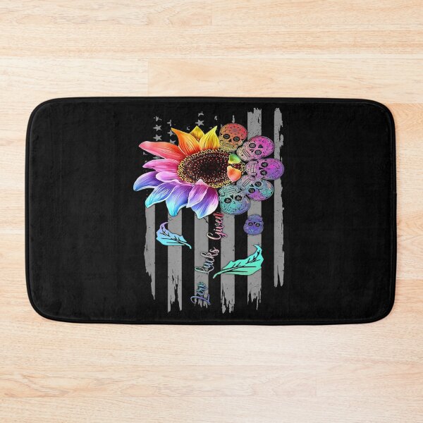 Item preview, Zero Lucks Given-funny Sunflower skull design-back design designed and sold by BRtisticDesigns.