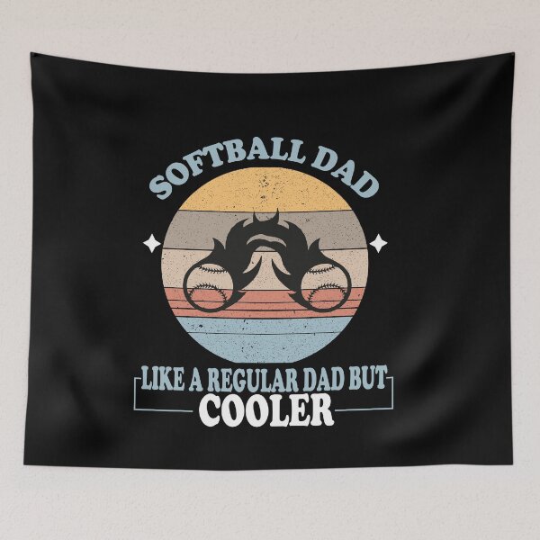 Item preview, Mens Softball Dad like a Regular Dad But Cooler- Softball Dad, Softball Svg Cool Gift For Softball Dad Player designed and sold by Rassitni.