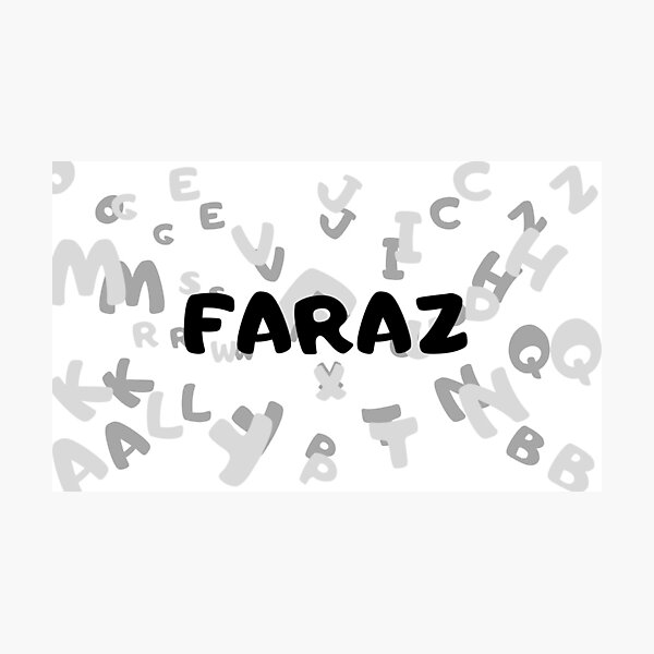 Item preview, The Name Faraz designed and sold by Initial-Inlook.