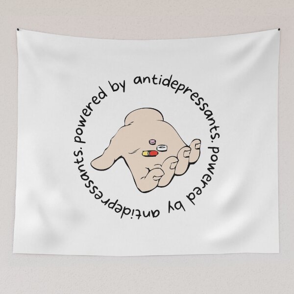 Item preview, Powered By Antidepressants designed and sold by PeculiarPerson.