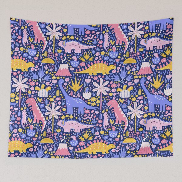 Item preview, Colorful Dinosaur Seamless Pattern, Dinosaur Seamless Pattern Design designed and sold by graphic-genie.