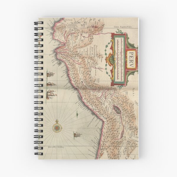 Item preview, Vintage Map of Peru (1638) designed and sold by BravuraMedia.