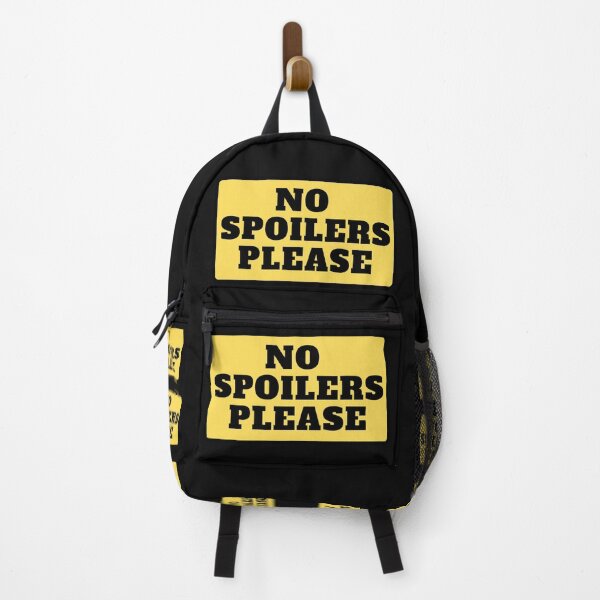 Item preview, No Spoilers Please Yellow Warning (Black Text) designed and sold by CaitU.