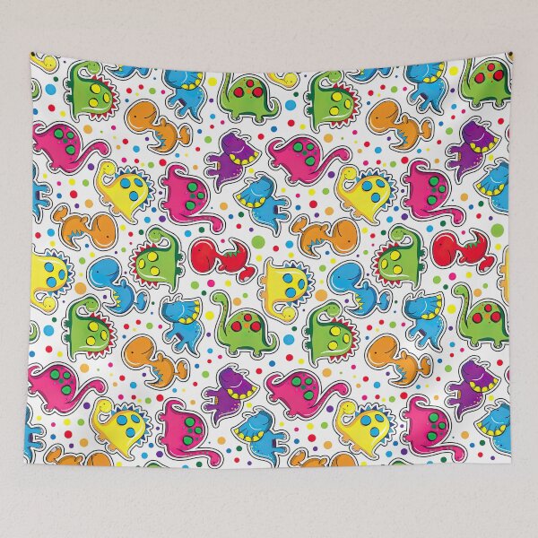 Item preview, Colorful Dinosaur Seamless Pattern, Dinosaur Seamless Pattern Design designed and sold by graphic-genie.
