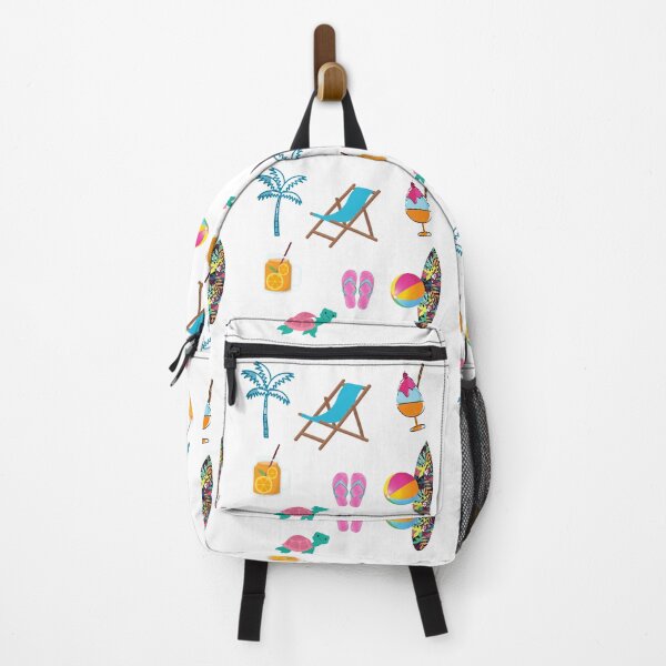 Item preview, Summer Beach Days Pack - cute - blue, juice , slipper, palm tree, turtle , fun designed and sold by Amalzaki.