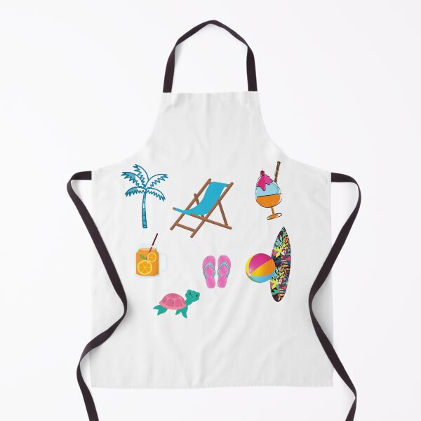 Item preview, Summer Beach Days Pack - cute - blue, juice , slipper, palm tree, turtle , fun designed and sold by Amalzaki.