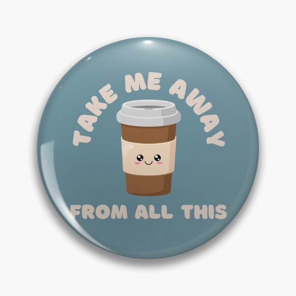 Item preview, Take me away from all this, kawaii coffee designed and sold by 1DaisyChainLane.