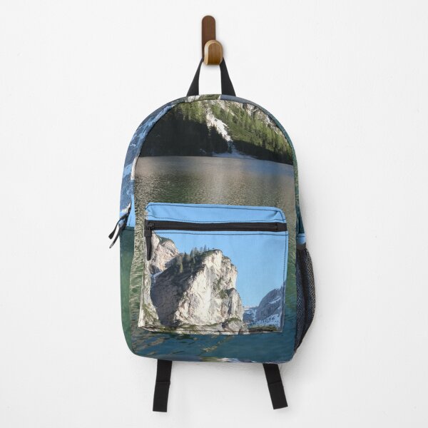 Item preview, The fabulous alpine lake of Braies in the Dolomites (Bolzano). Lovely place in the Italian Alps. Boats on the water. Reflections in the water. Sunny spring day. Trentino Alto Adige designed and sold by Maurizio Fabbroni.