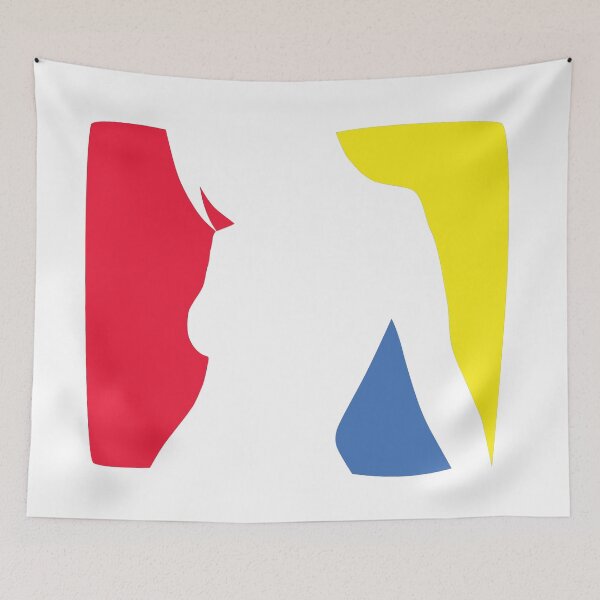 Item preview, Abstract silhouette, negative space, primary colors #3 designed and sold by Ricogfx.