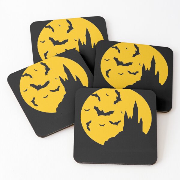 Item preview, Horror bats moon and castle designed and sold by Heritees.