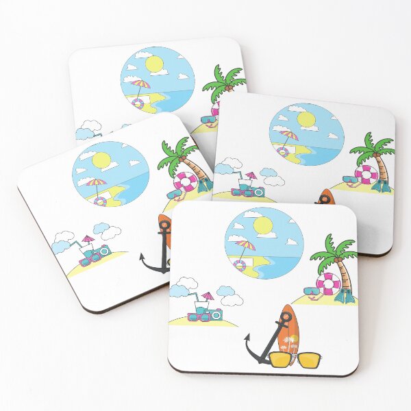 Item preview, Summer Beach Days Pack - cute designed and sold by Amalzaki.