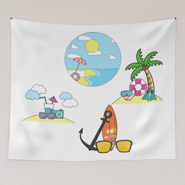 Item preview, Summer Beach Days Pack - cute designed and sold by Amalzaki.