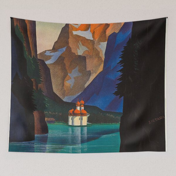 Item preview, Der Königssee - German Travel Poster designed and sold by redoARTstore.