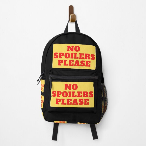 Item preview, Copy of No Spoilers Please Yellow Warning (Red Text) designed and sold by CaitU.