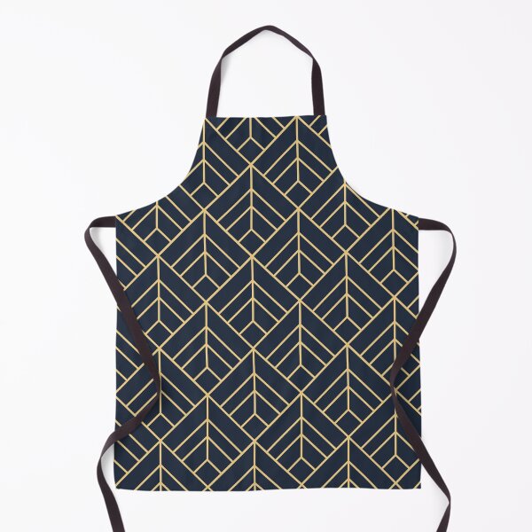 Item preview, Navy Gold Geometric Pattern designed and sold by MA DESIGNS.