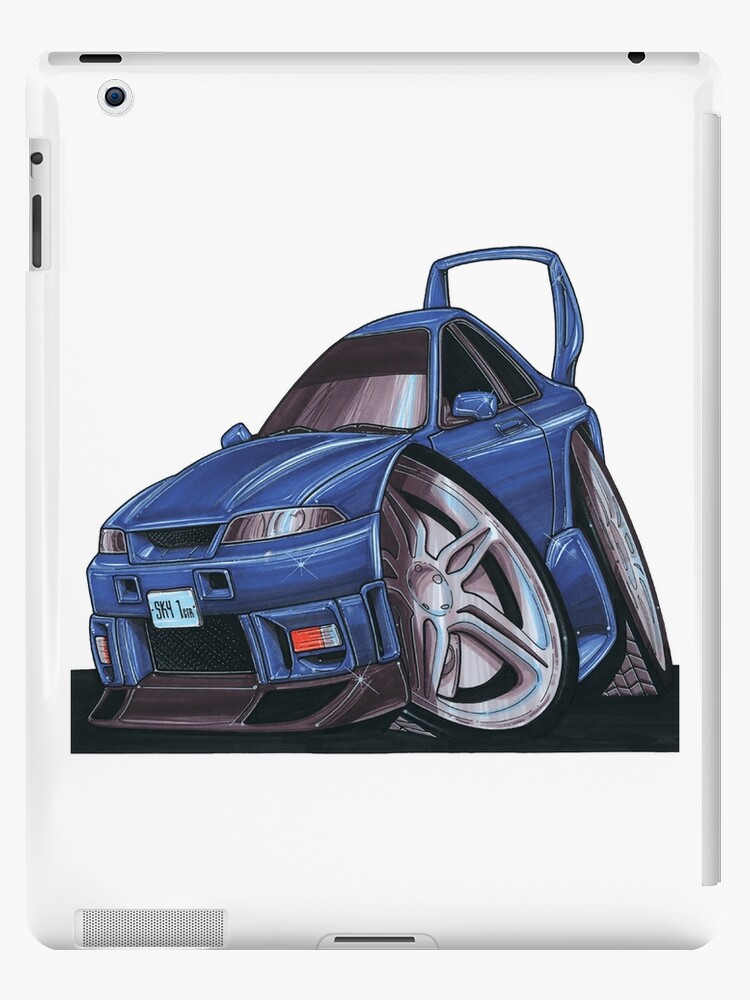 Nissan Skyline Gtr R33 Caricature Ipad Case Skin By Supercarshirts Redbubble