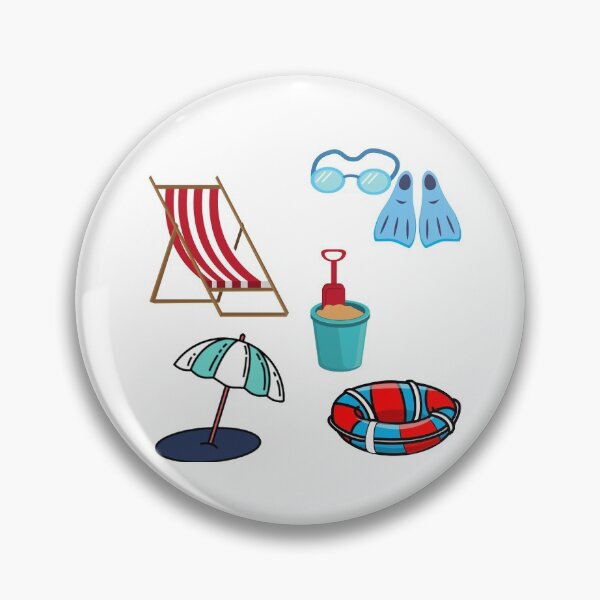 Item preview, Summer Beach Days Pack - cute - diving , umbrella, fun, sand designed and sold by Amalzaki.