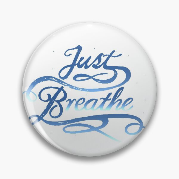 Item preview, Hand drawn Calligraphy Text 'Just Breathe' designed and sold by CJAura by Claire Jane Johnson.