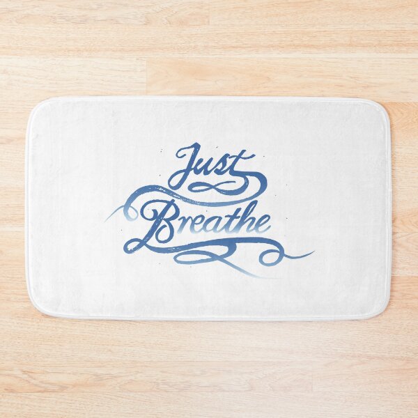 Item preview, Hand drawn Calligraphy Text 'Just Breathe' designed and sold by CJAura by Claire Jane Johnson.