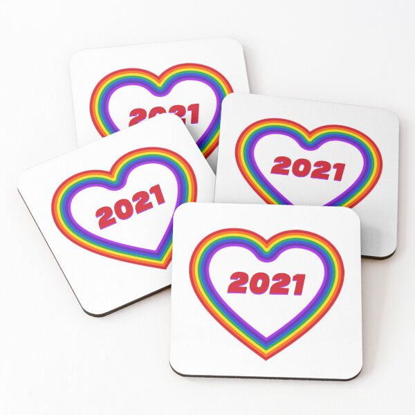 Item preview, Rainbow heart 2021 design. designed and sold by PinkArtDesigns.