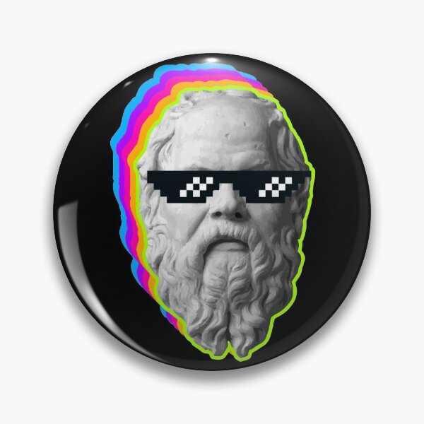 Item preview, Socrates Neon Pixel Sun Glasses designed and sold by ProjecTees.