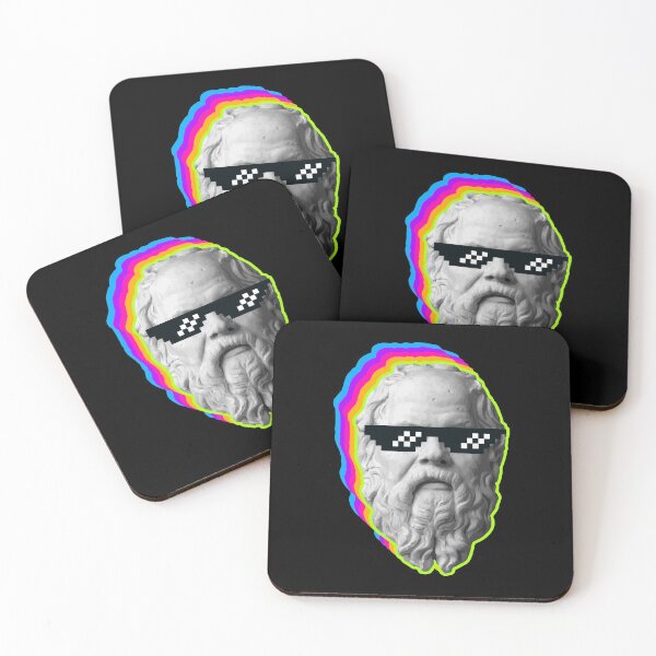 Item preview, Socrates Neon Pixel Sun Glasses designed and sold by ProjecTees.