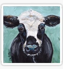Cow art, cow print "Maybelline" Sticker