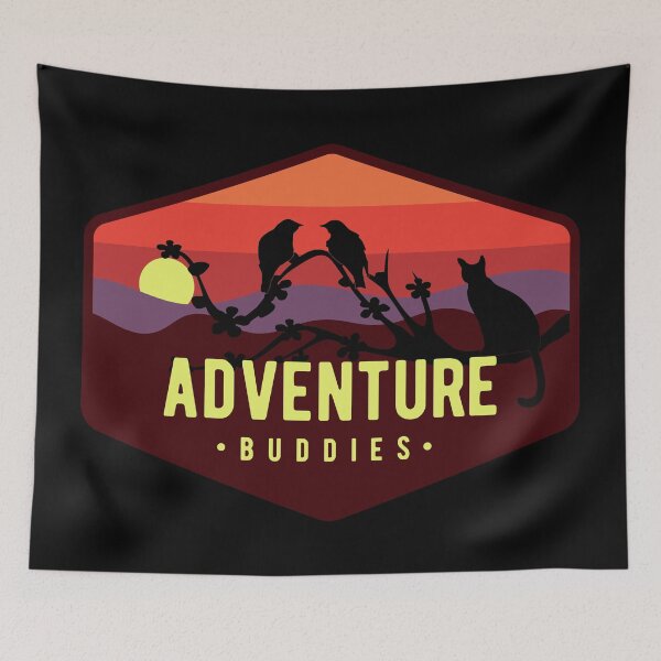 Item preview, Adventure Buddies - Cats and Birds designed and sold by kickwear-com.