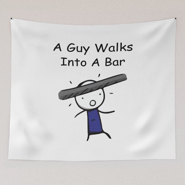 Item preview, A Guy Walks Into A Bar designed and sold by Azhastor.