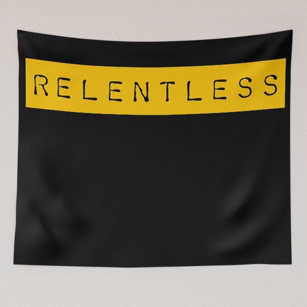 Item preview, Relentless typography design designed and sold by BrokeHustler.