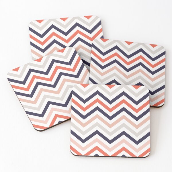 Item preview, 6-502-2, Coral & Indigo, Random shapes,  designed and sold by TanyDi.